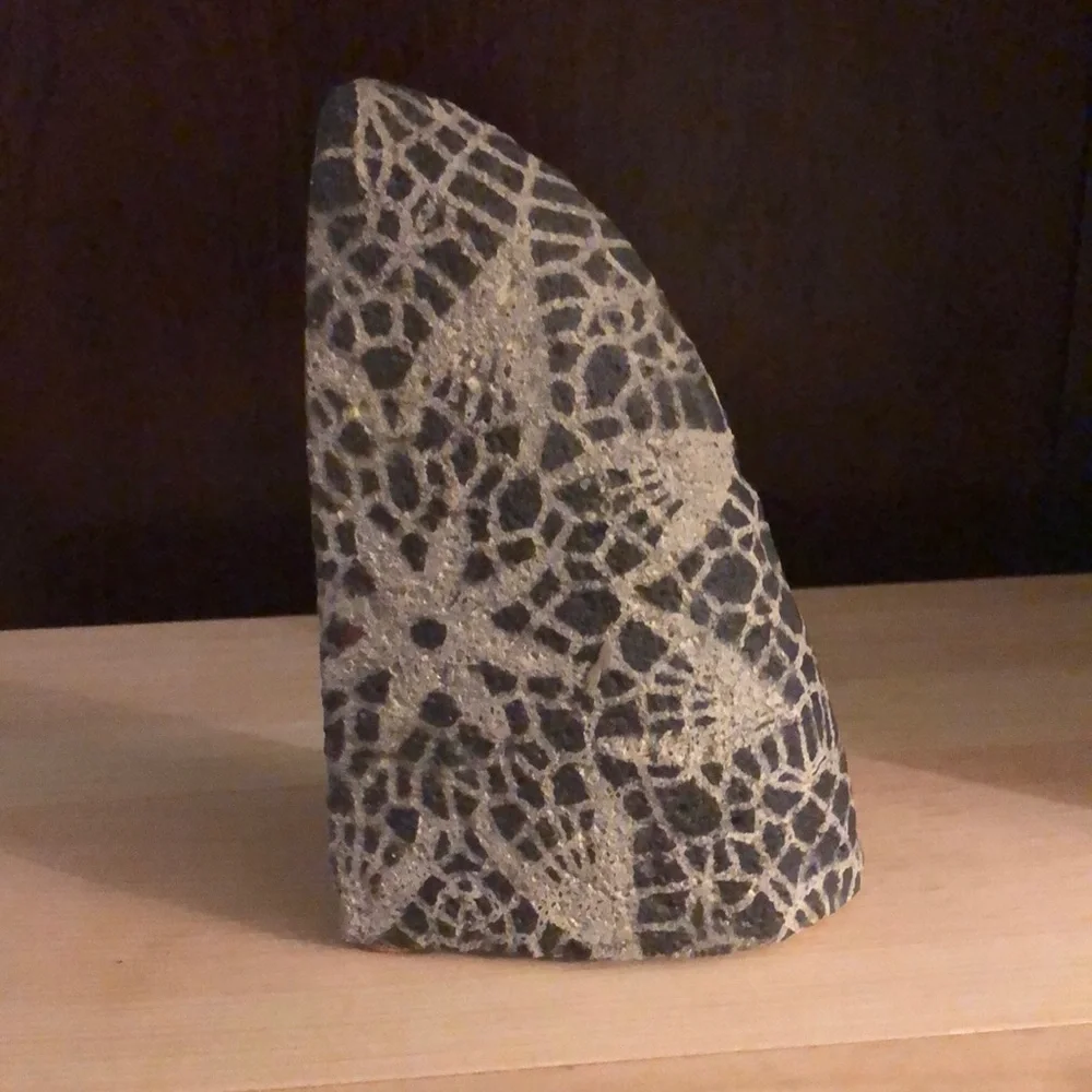 West Elm stenciled stone